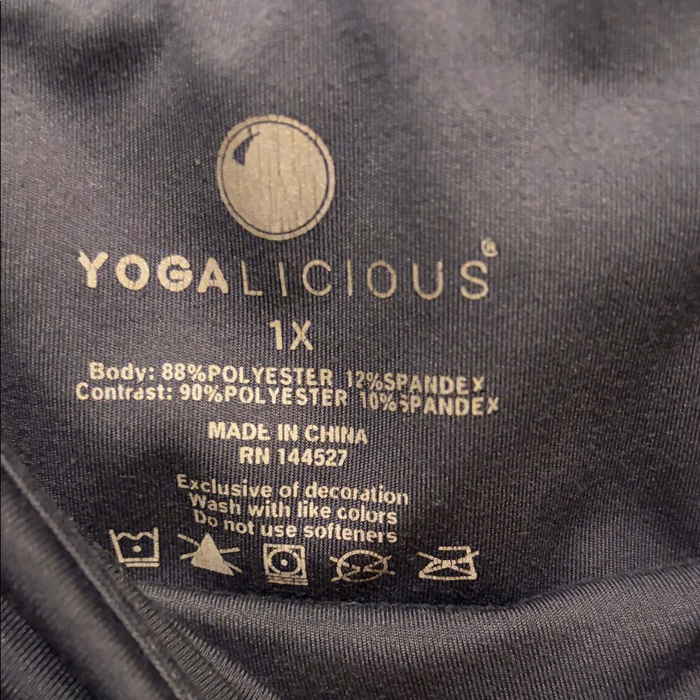 Yogalicious High-Waist Black Leggings - Picture 2 of 6